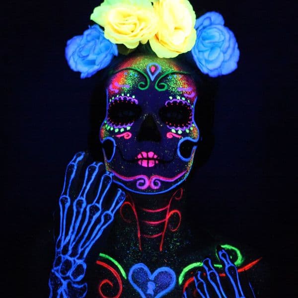 neon art halloween